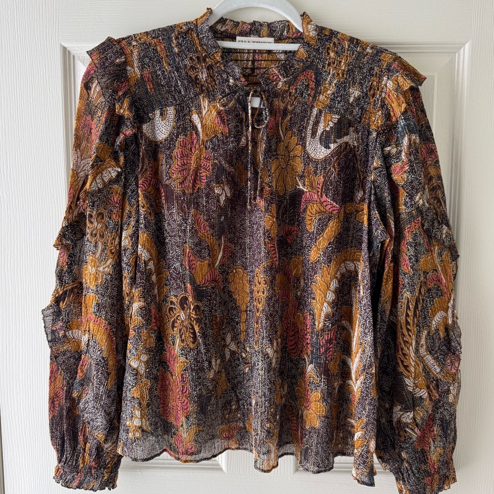 🚨PRICE DROP🚨 Ulla Johnson Lara Blouse in Amber, size 4